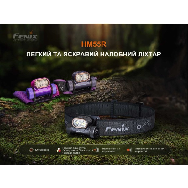 Фото - Фонарь налобный Fenix HM55Rprl